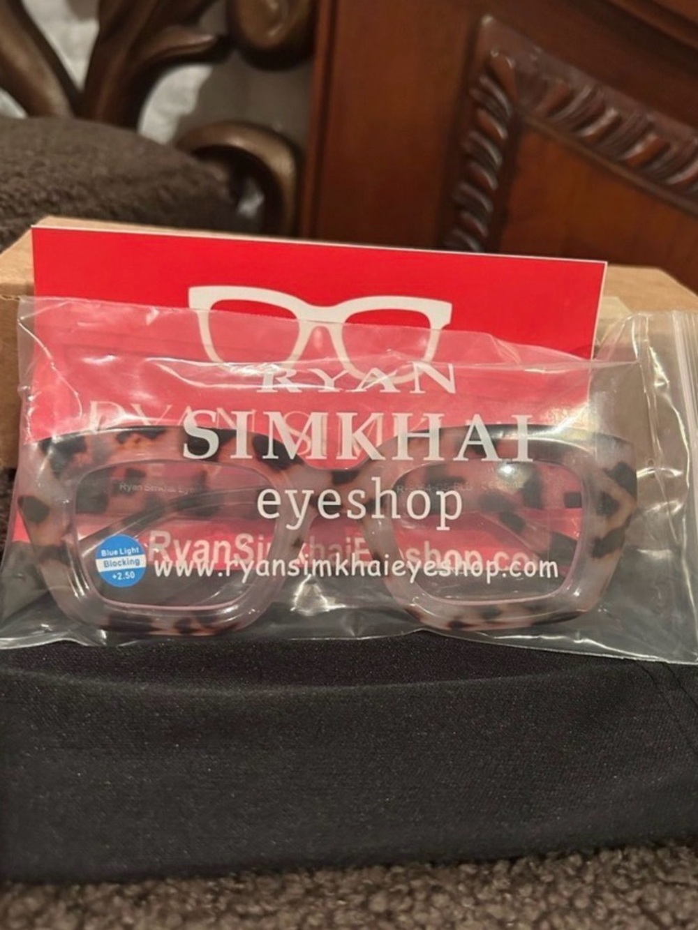 Ryan Simkhai OWEN Bone Tortoise  Blue Light Reading Glasses NWT - Picture 8 of 9